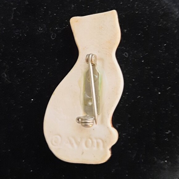 Avon Ceramic Siamese Cat Brooch - Picture 3 of 3